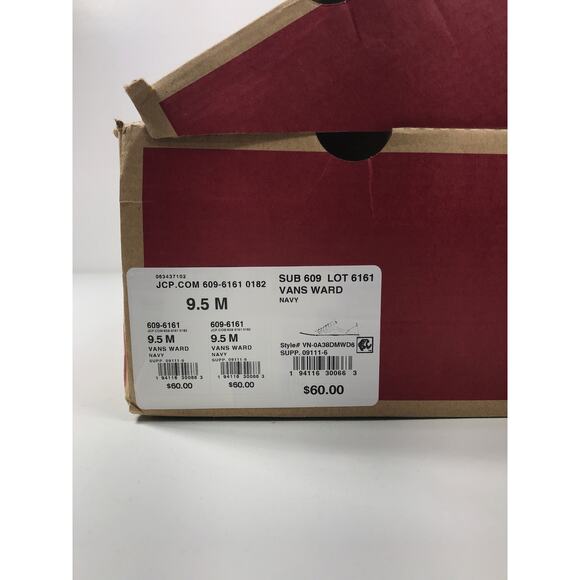 Vans Men's NIB Blue Checker Flame Skate Low Top Lace Up Shoes Sneakers Ward - Picture 4 of 13